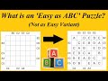 Solving An Easy As ABC Puzzle Not As Easy Variant