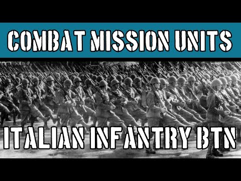 Combat Mission Units: Italian Infantry Battalion, Sicily 1943