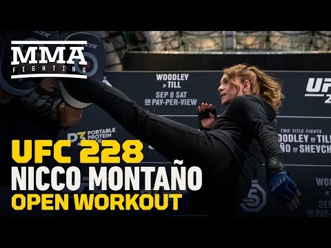 UFC 228: Nicco Montaño Open Workout Highlights - MMA Fighting