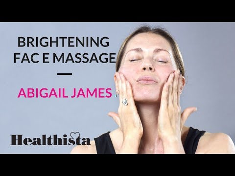 How to get glowing skin - 3 minute brightening face massage with top facialist Abigail James