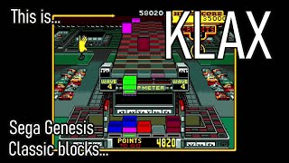 This is KLAX for the Sega Genesis!