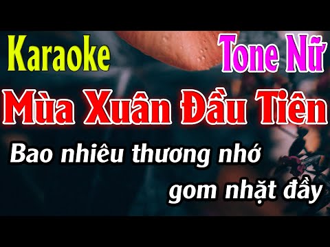 Mùa Xuân Đầu Tiên Karaoke Tone Nữ Karaoke Lâm Organ - Beat Mới