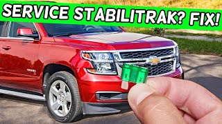 Why Service Stabilitrak Warning Chevrolet Tahoe Chevy Suburban 2014 2015 2016 2017 2018 2019