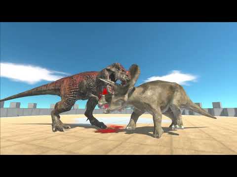 T REX Update Vs All Units On a Tower - Animal Revolt Battle Simulator