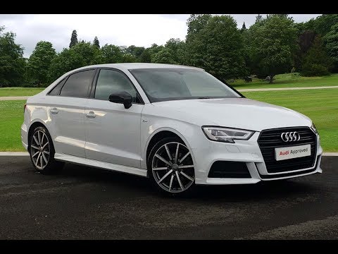 KY67JHX AUDI A3 TDI S LINE BLACK EDITION WHITE 2017, Bradford Audi
