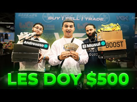 ¡LES DI $500 PARA COMPRAR TENIS EN SNEAKERCON!