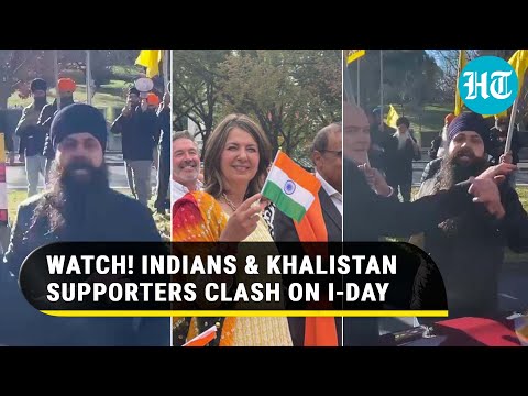 Khalistan Supporters Clash With Indians, Disrupt I-Day Event In Australia; Tricolour Burnt In Canada