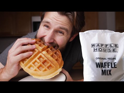 Waffle House Waffles with Official Mix and Recipe | Made at Home