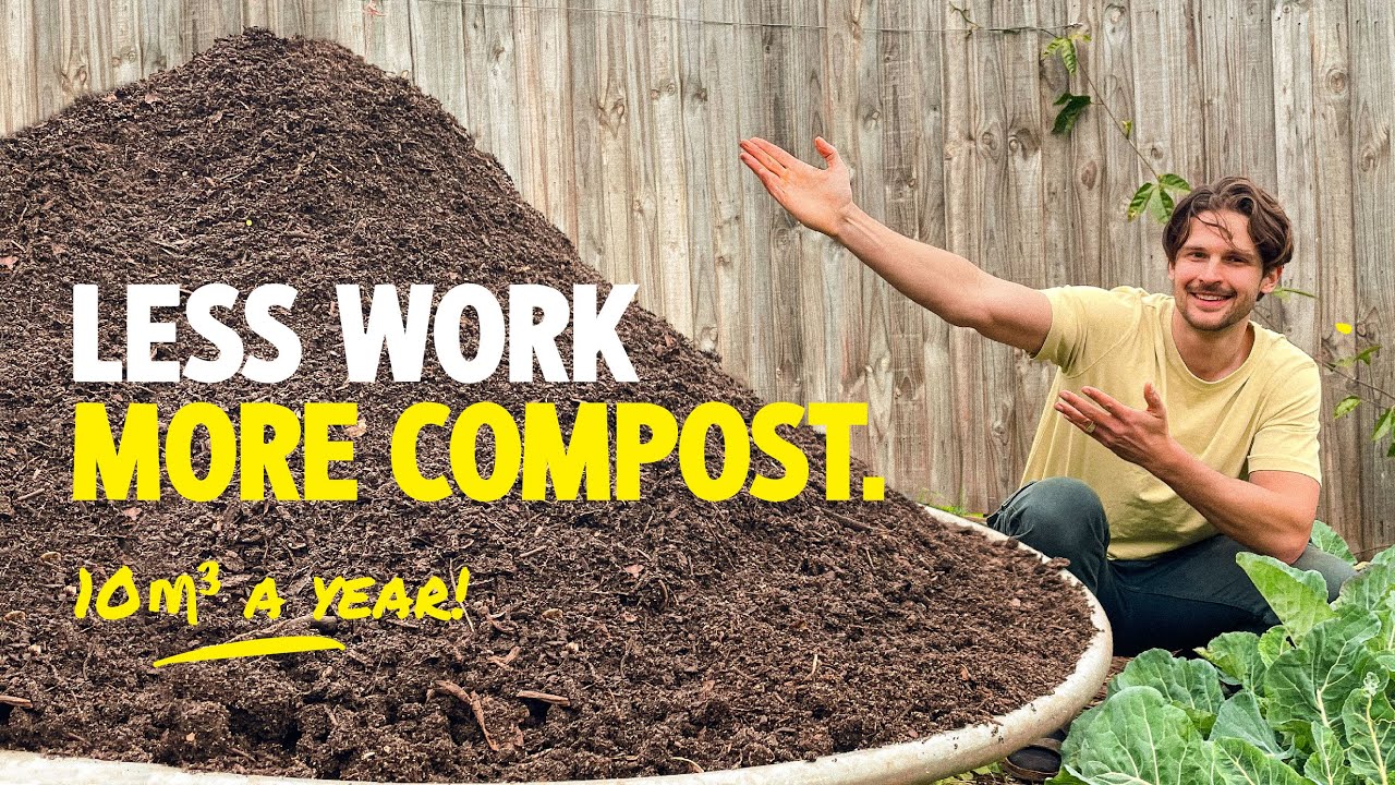 How I Make HEAPS of Compost in My Backyard (Feat. Chickens)
