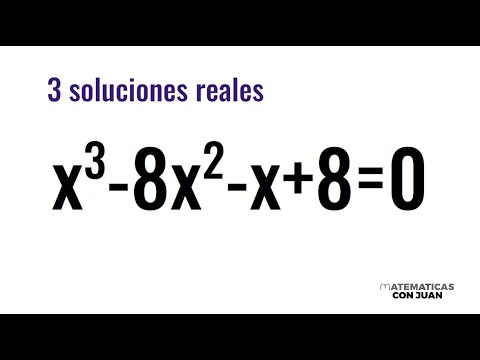 ECUACIÓN DE TERCER GRADO CON 3 SOLUCIONES REALES.
