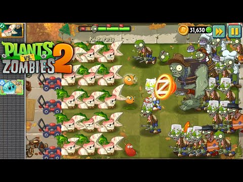 Piñata Party with Citron, Parsnip, Chili Bean, Iceberg Lettuce - Plants vs. Zombies 2