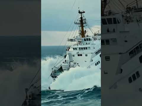 Did the Tidal Wave Almost Sink This Ship? #tidalwave #ship #shipescape