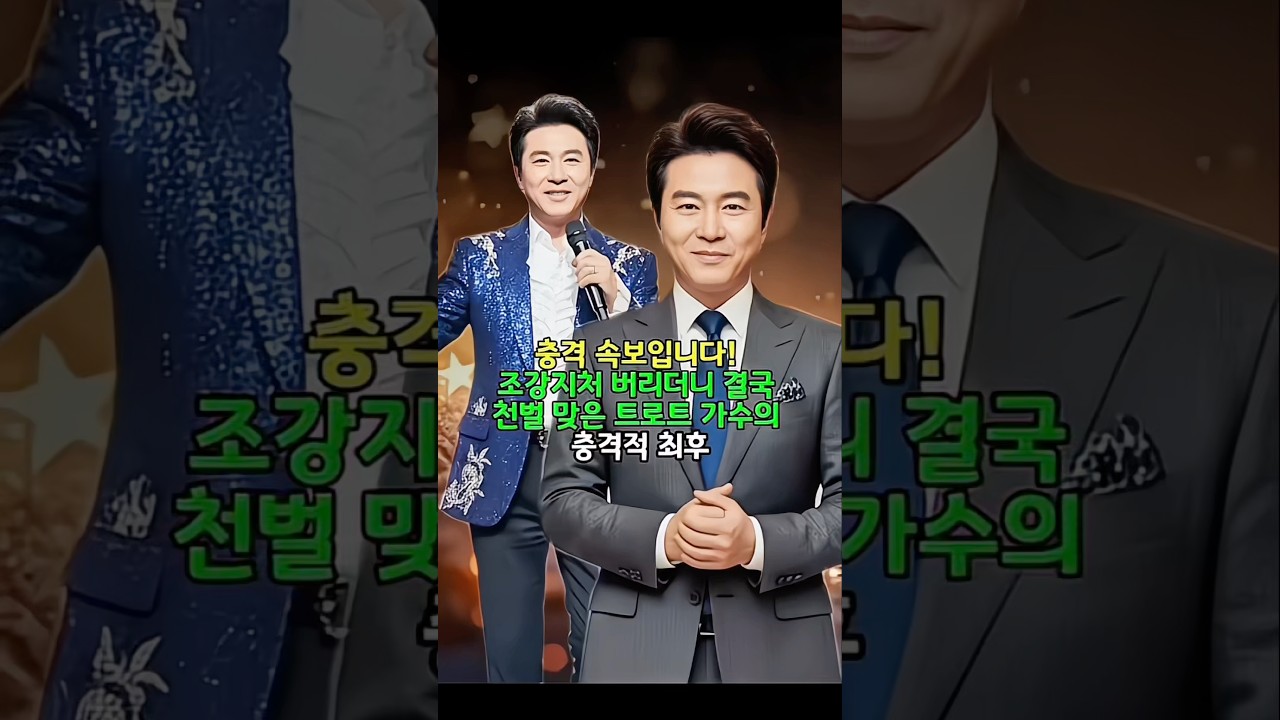 조강지처 버리더니 결국 천벌 맞은 트로트 가수의충격적 최후 #뉴스 #소식 #연예인 #트로트가수 #이슈 #트로트