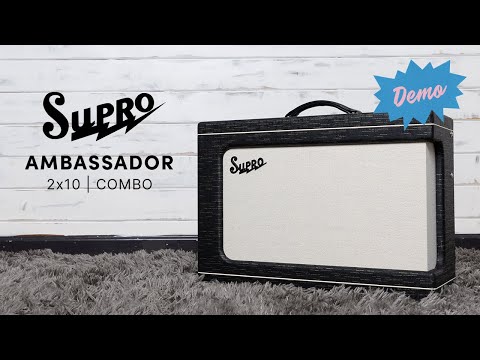 Supro 1630RCBLK Ambassador Custom USA 50-Watt 2x10 Combo image 10