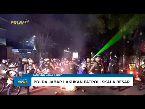 POLDA JABAR LAKUKAN PATROLI SKALA BESAR DI KOTA BANDUNG