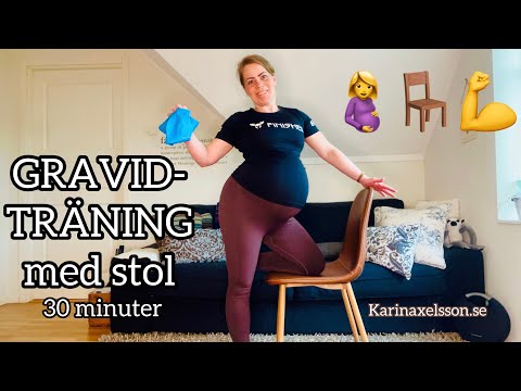 Gravidträning med stol 🤰🪑💪