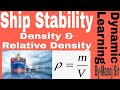 Ship Stability Density Relative Density