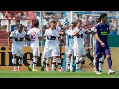 Bayern Munich vs Nottingen : 3 - 1 2015 ~ All Goals & Highlights DFB Pokal 2015  09/08/2015 HD