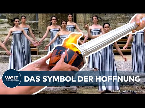 ATHEN: Symbol der Hoffnung! Das Olympische Feuer für die Sommerspiele in Paris brennt