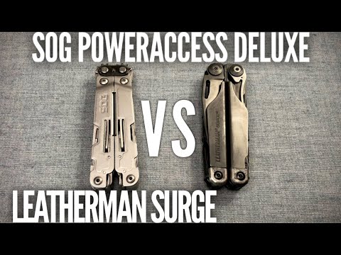 Leatherman Surge and SOG Poweraccess Deluxe Comparison