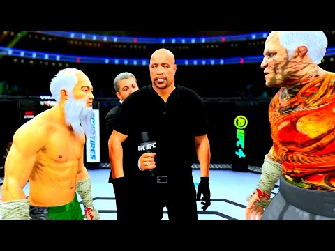 Old Bruce Lee vs. Horseman of the Apocalypse Plague - EA Sports UFC 4