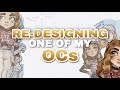 CHARACTER RE DESIGN Re Designing An Old OC With Voiceover