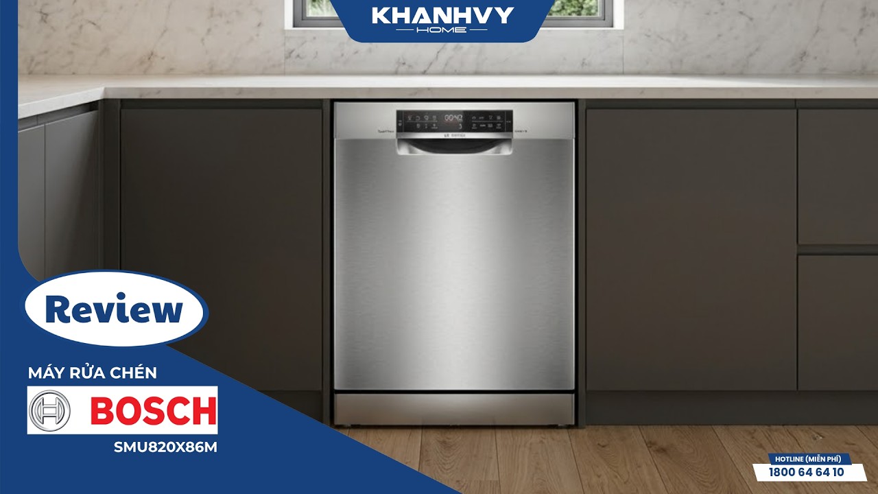 Máy rửa chén Bosch SMV8ZDX86M Series 8 âm tủ sấy Zeolith
