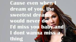 Regine Velasquez- I Don't Wanna Miss A Thing (Lyrics)