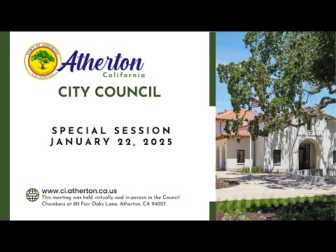 City Council Special Session   January 22, 2025