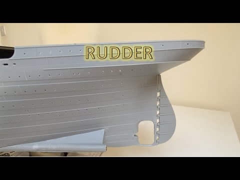 Radio Control Trumpeter 1:200 Titanic Build Part 4 - Rudder