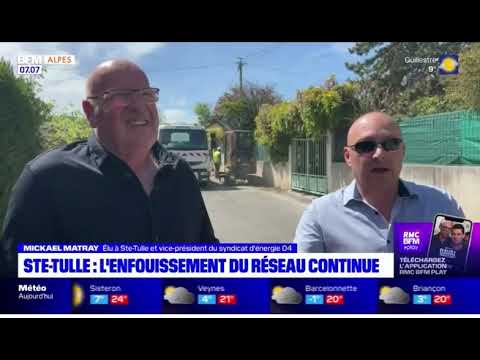 Enfouissement des lignes à Sainte-Tulle