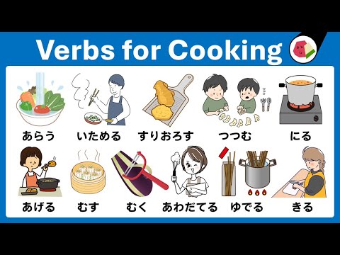 Beginners Hiragana Vocabulary Practice｜Learn Japanese Cooking Verbs