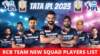 RCB New Squad IPL 2023 | Royal Challengers Bangalore Players List IPL 2023 | RCB Team 2023