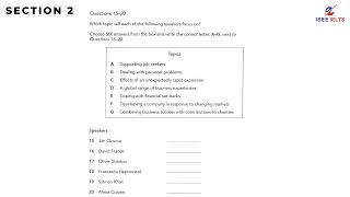 CAM 21 | IELTS LISTENING TEST | TEST 4 - SECTION 2 #english #listening #ielts #education #iseeielts