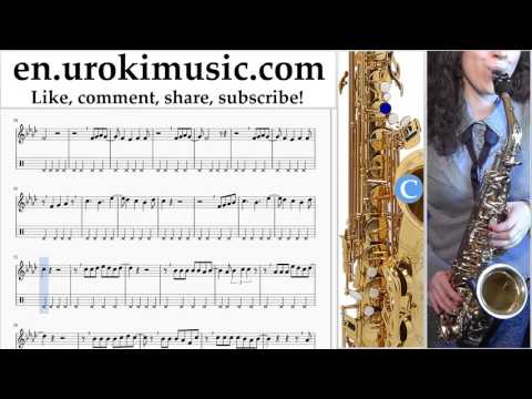 How to Play Saxophone (Alto) Prince Royce & Chris Brown - Just As I Am Tabs Part#2 um-hli352