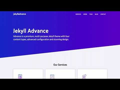 Jekyll Advance | Themeforest Website Templates and Themes
