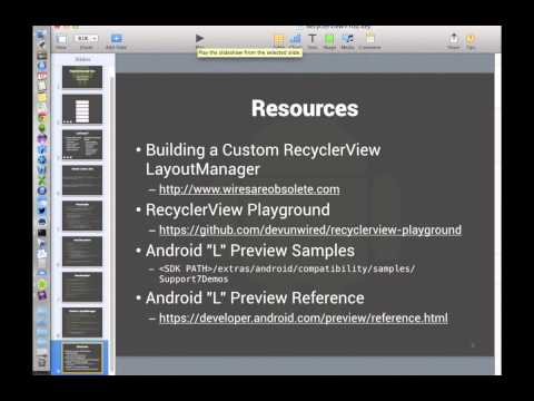 RecyclerView Screencast