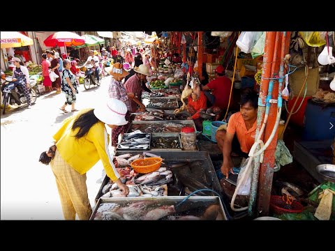 Cambodian Street Food - Phnom Penh Village Food Show In Market