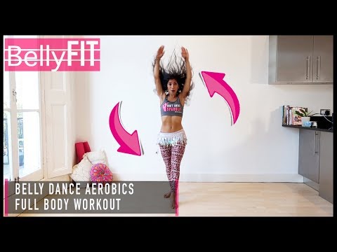 Aerobic Belly Dance Workout | Hair Flicks and Glute Kicks