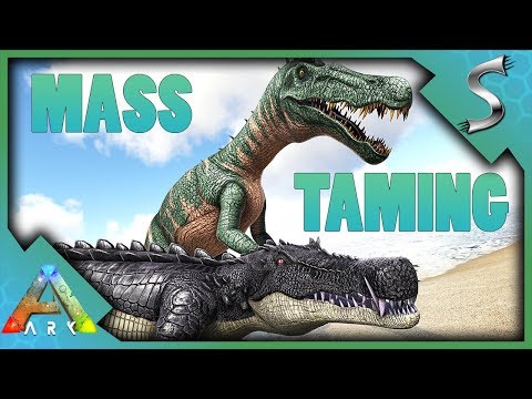 TAMING BARYONYX, KAPROS AND KENTROS! KIBBLE FARM! Vanilla with Sprinkles - Ark: Survival Evolved