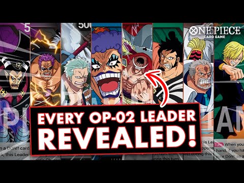 EVERY OP-02 LEADER REVEALED! - ONE PIECE CARD GAME