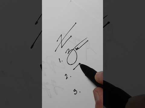 How to learn your signature letter Z?♥️