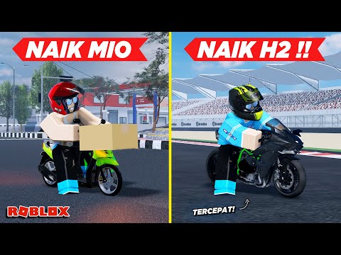 JADI KURIR PAKET NAIK MOTOR H2 LANGSUNG BALAPAN DI MANDALIKA !! ROLEPLAY RDID - Roblox Indonesia