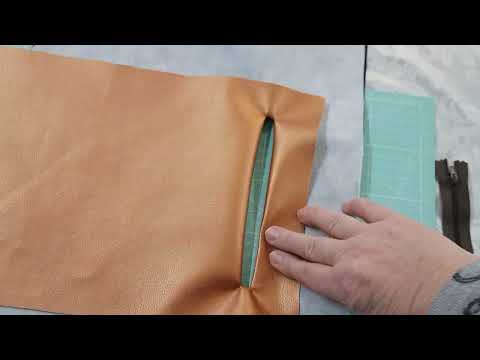 Reizverschluss ins Innfutter einer Tasche nähen