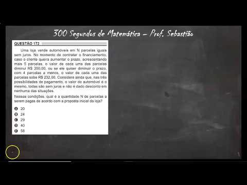 ENEM 2018 -  Questão 172 - Sistema de Equações Lineares