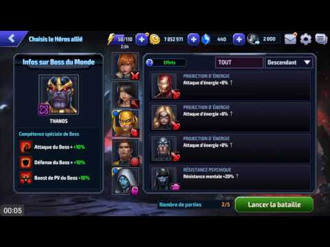 Marvel future fight thanos with sharon roger