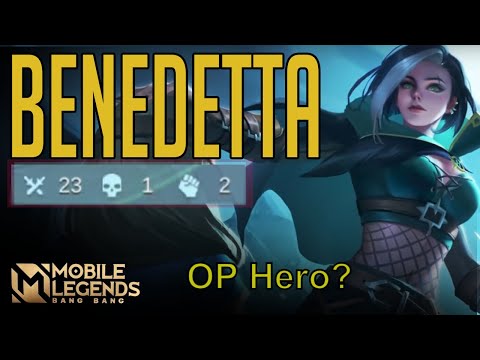 Benedetta crazy gameplay | Claim New Hero Benedetta for free |Mobile Legends