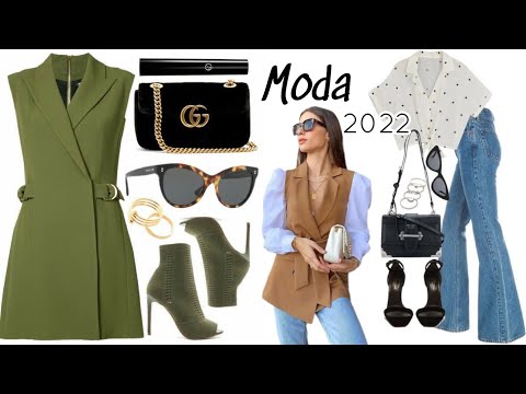 MODA MUJER 2022 COMBINACIONES DE ROPA DE MODA LOOKS MODERNOS EN TENDENCIA COLORES DE MODA 2022/23