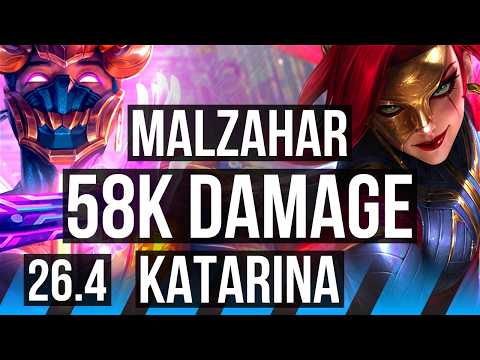 MALZAHAR vs KATARINA (MID) | 58K damage | EUW Master | 26.4