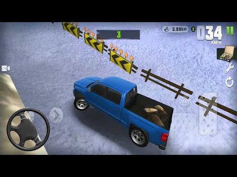 Extreme SUV Driving Simulator - Blue SUV Snow Offroad Game Android gameplay